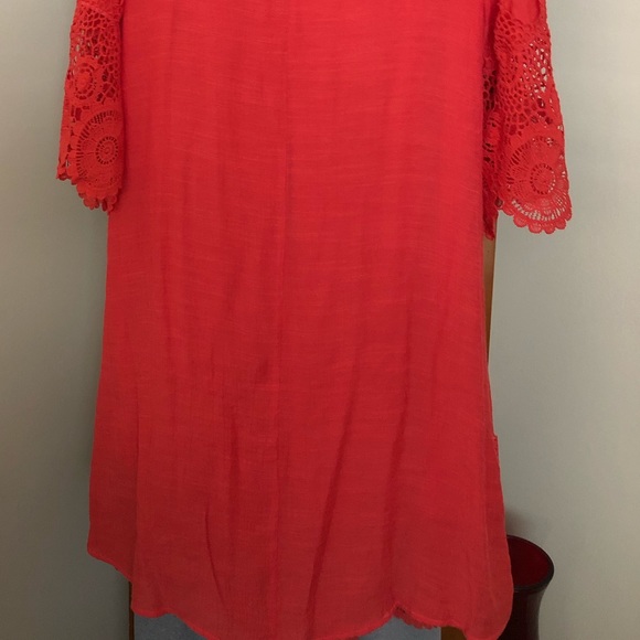 Light flowing dark peach in color. - Picture 2 of 3